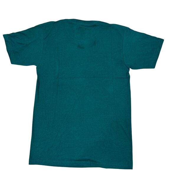 Vans Mt. Vans T-Shirt Small Teal Green Urban Outfitters Mountain Graphic *Stain* - Picture 2 of 8